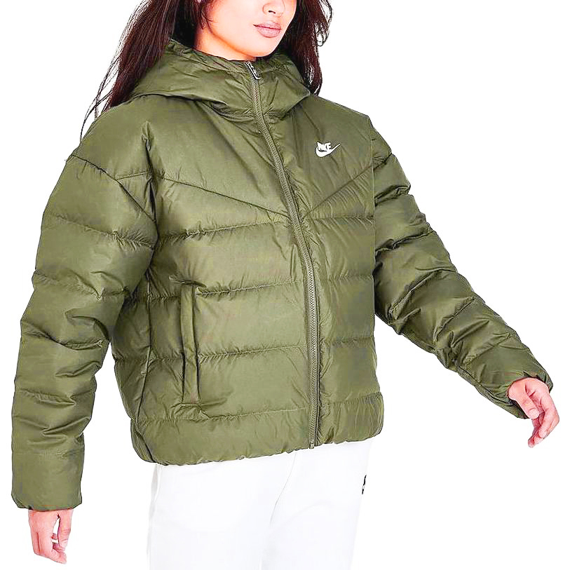 (Women) Nike  Full-Zip Jacket Solid Logo Gray-Blue DQ5903-222 圖 4