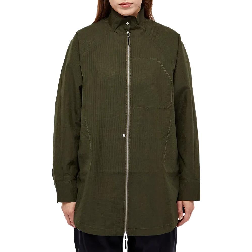 (Women) Nike  Green Asymmetric Zip-Up Jacket with Exposed Stitching. DR5399-325 圖 3