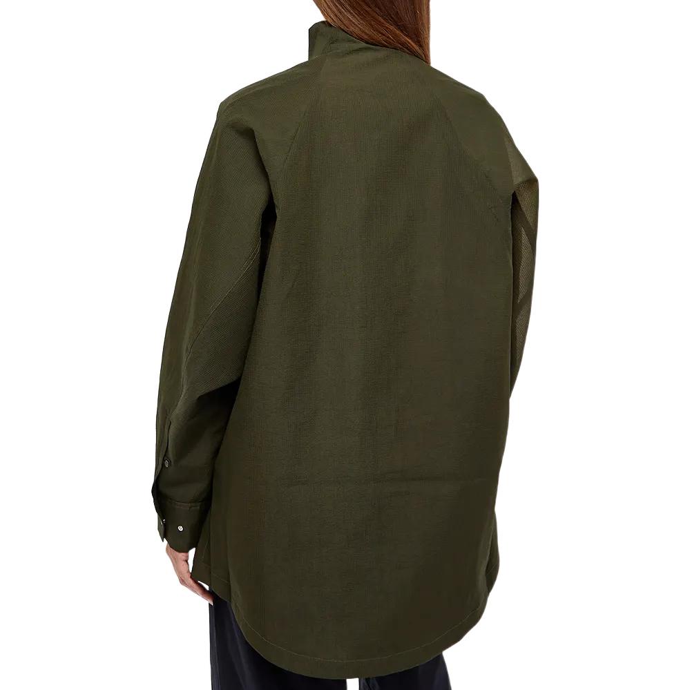 (Women) Nike  Green Asymmetric Zip-Up Jacket with Exposed Stitching. DR5399-325 圖 4