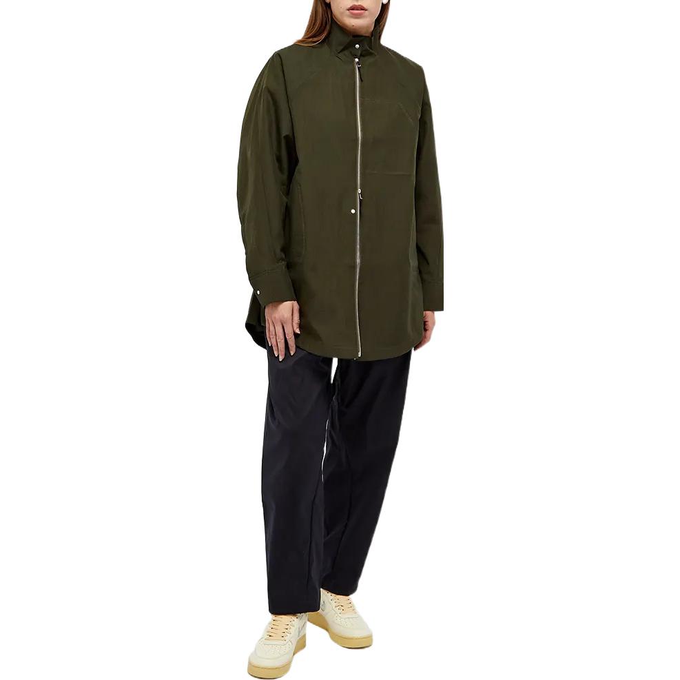 (Women) Nike  Green Asymmetric Zip-Up Jacket with Exposed Stitching. DR5399-325 圖 5