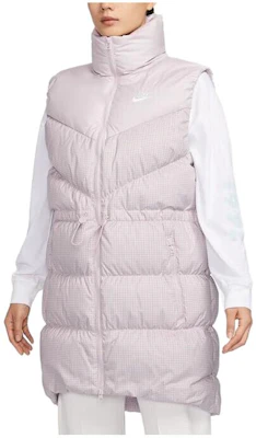 (W) Nike Rompi Puff Pink dengan Logo dan Desain Resleting Kerah Tinggi. FN0031-019 Buy (W) Nike Rompi Puff Pink dengan Logo dan Desain Resleting Kerah Tinggi. FN0031-019