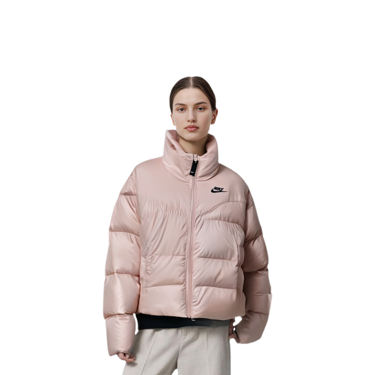 (Women) Nike  Pink Winter Long Sleeve Down Jacket Plain Design. DH4080-601 圖 4