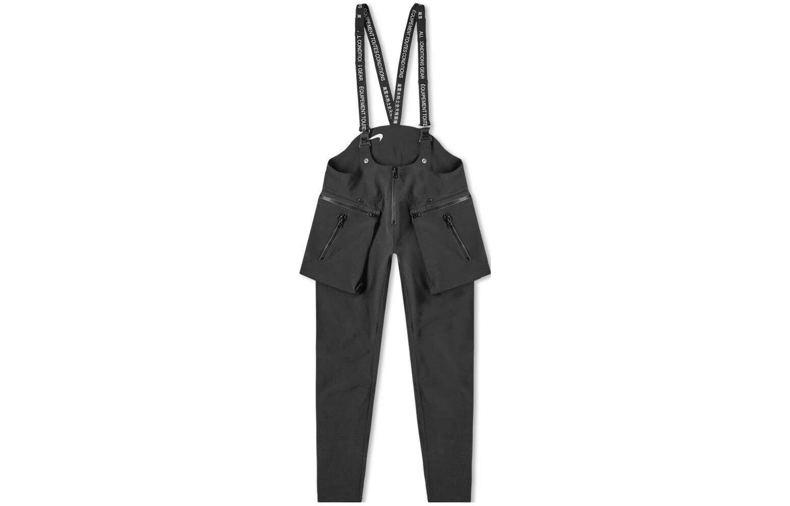(Women) Nike  Solid Loose Fit Overalls - Black AR4540-010