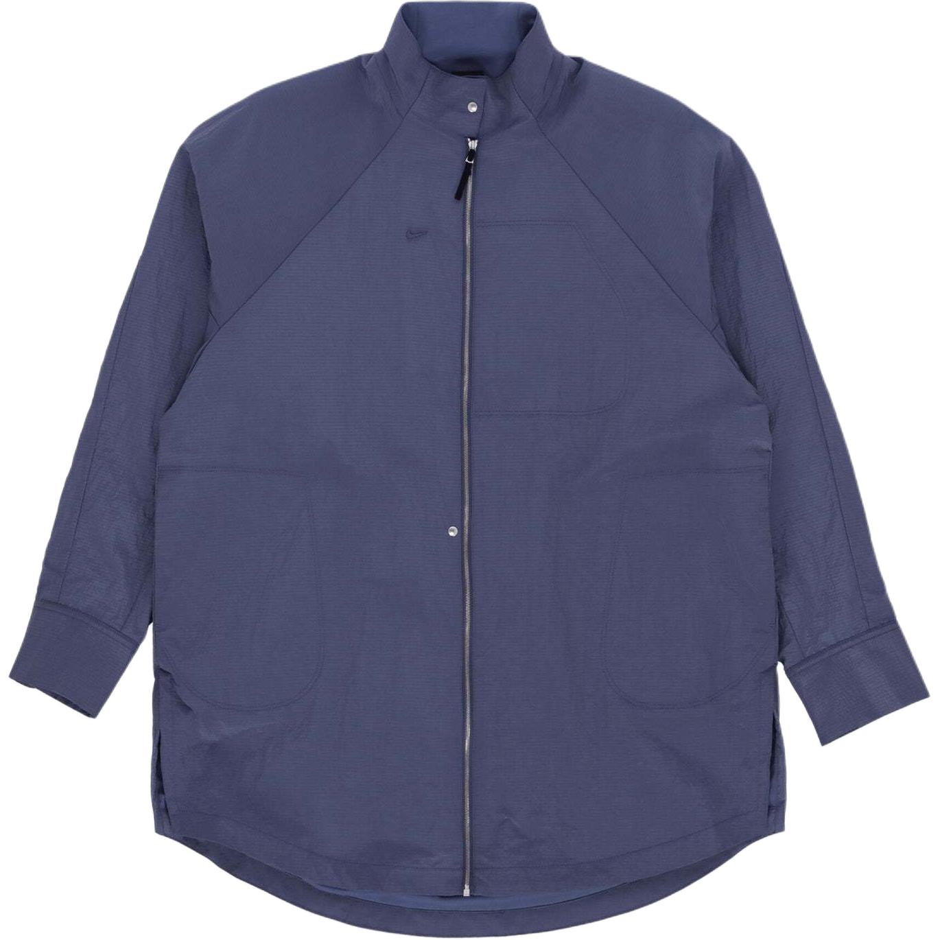 (Women) Nike  Solid Woven Shirt Jacket Stone Slate Color DR5399-491