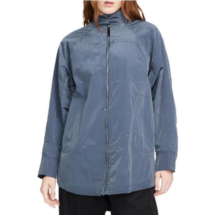 (Women) Nike  Solid Woven Shirt Jacket Stone Slate Color DR5399-491 圖 4