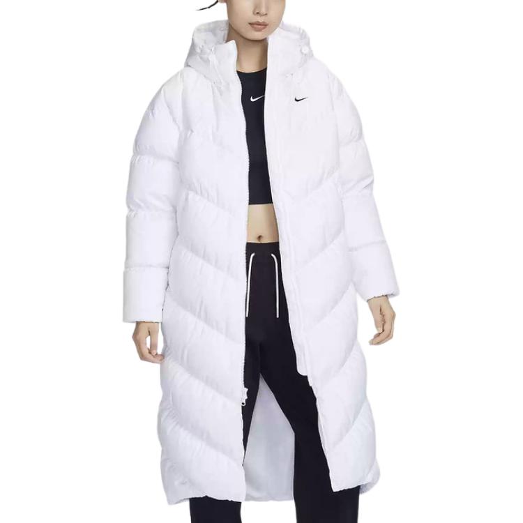 Order (W) 나이키 화이트 후디 윈드프루프 다운 자켓 HF7894-100