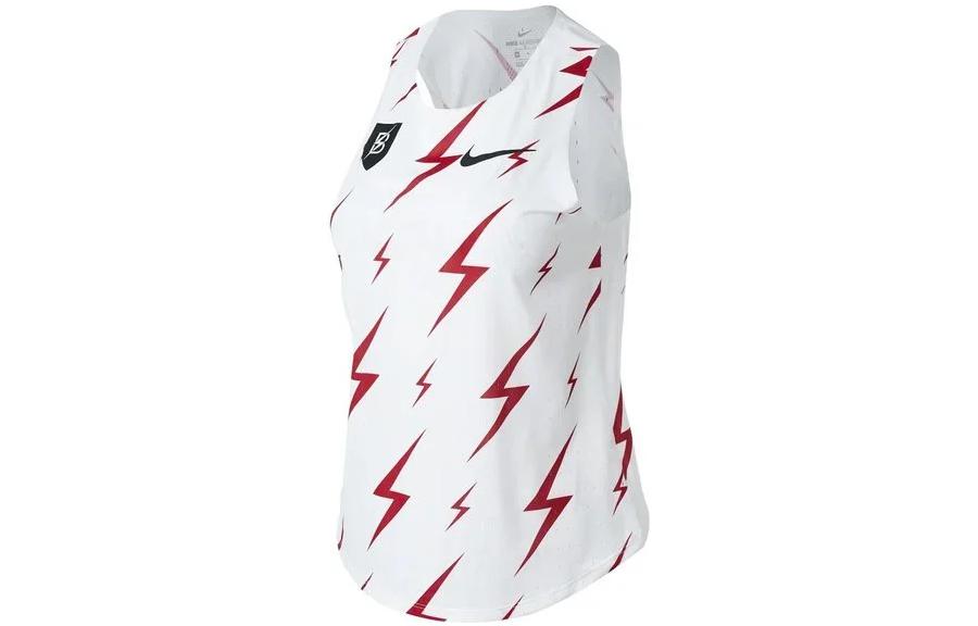 (Women) Nike  White Lightning Print Crewneck Tank Top cw1160-100