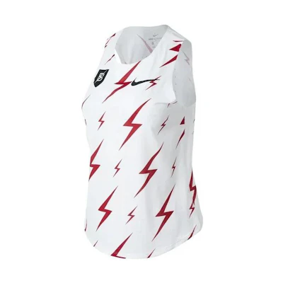 (Women) Nike White Lightning Print Crewneck Tank Top cw1160-100