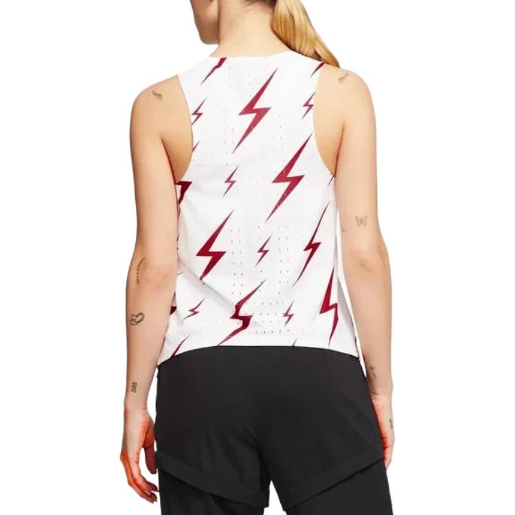 Shop (W) 나이키 화이트 라이트닝 프린트 크루넥 탱크탑 cw1160-100