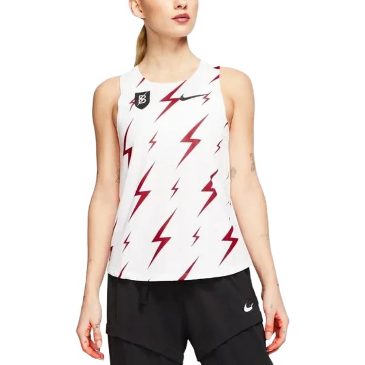 Purchase (W) 나이키 화이트 라이트닝 프린트 크루넥 탱크탑 cw1160-100