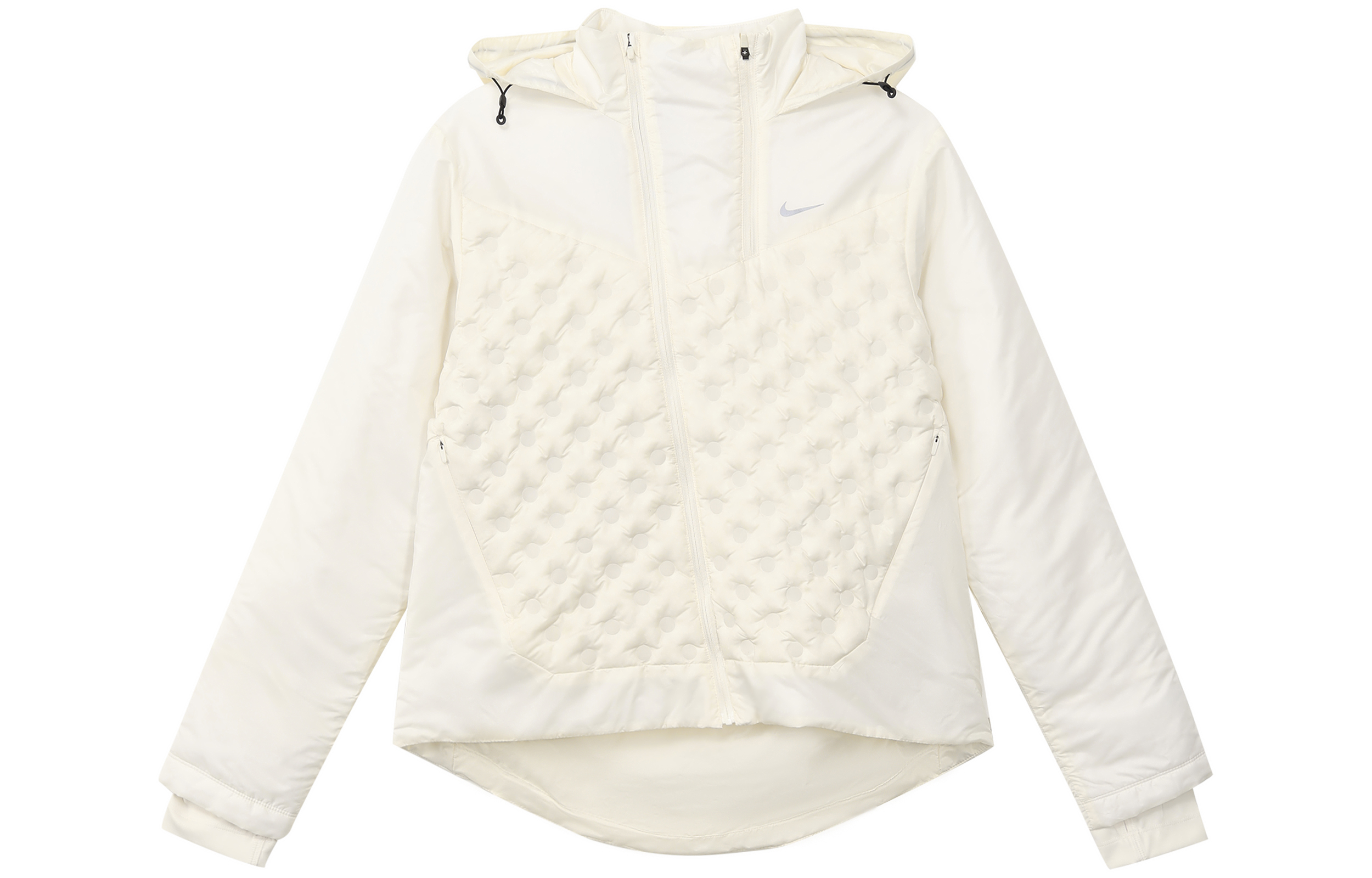(Women) Nike  White Solid Color Windbreaker Jacket with Hoodie FB7604-110 圖 2