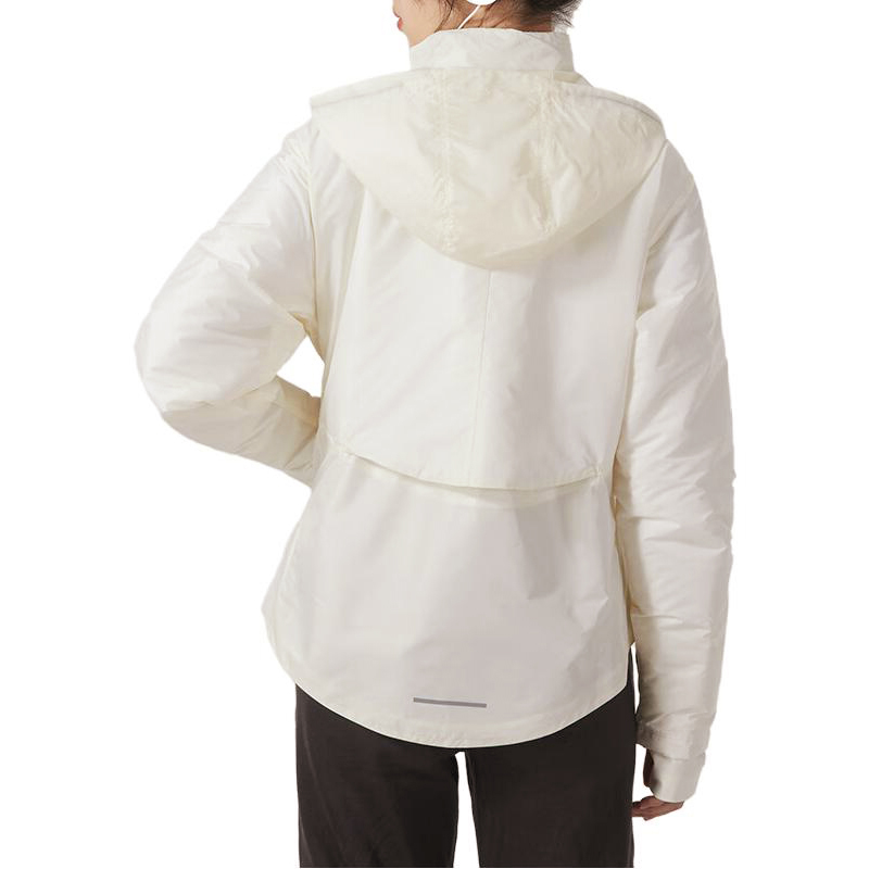 (Women) Nike  White Solid Color Windbreaker Jacket with Hoodie FB7604-110 圖 7
