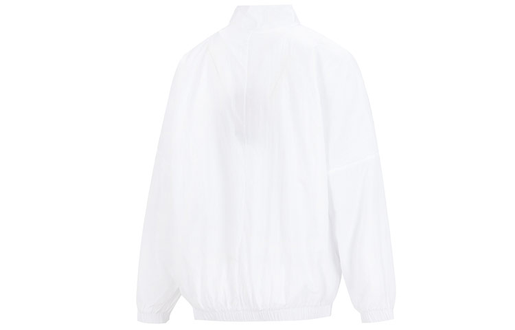 Lookbook (W) Nike 白色防風外套，印有Logo設計及立領款式。 DX5865-100