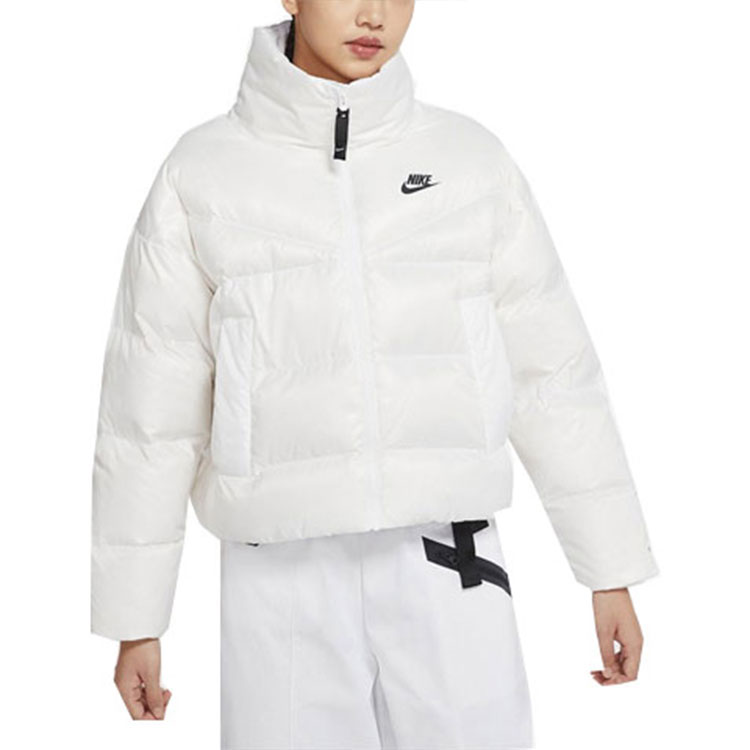 Purchase (W) 나이키 겨울 화이트 퍼프 재킷 롱슬리브 스트레이트 컷 DH4080-100