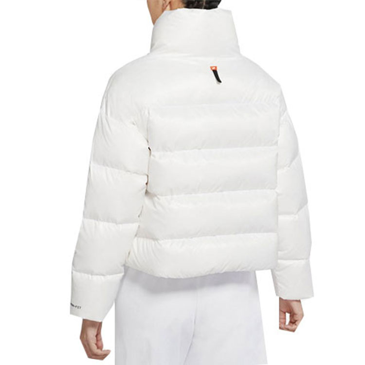 Details for (W) 나이키 겨울 화이트 퍼프 재킷 롱슬리브 스트레이트 컷 DH4080-100