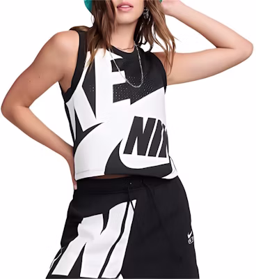 (W) Nike A 網眼修身背心 黑/白 FN2256-010 Buy (W) Nike A 網眼修身背心 黑/白 FN2256-010