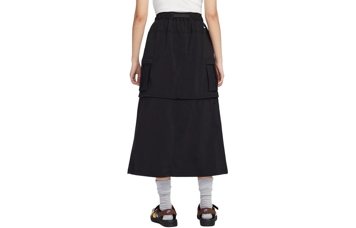 Lookbook (W) 耐克ACG黑色防水多功能半裙，配可拆卸拉链设计。 FN1970-010