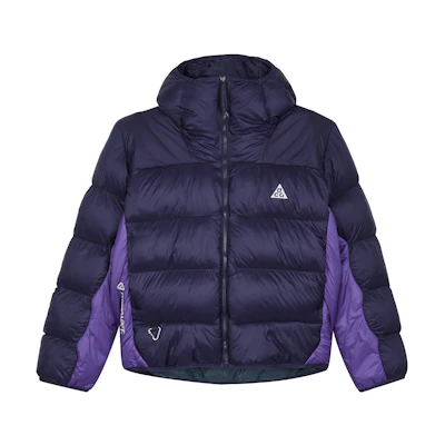 (Women) Nike ACG Lunar Lake Hooded Puffer Jacket - Purple. FB8001-555