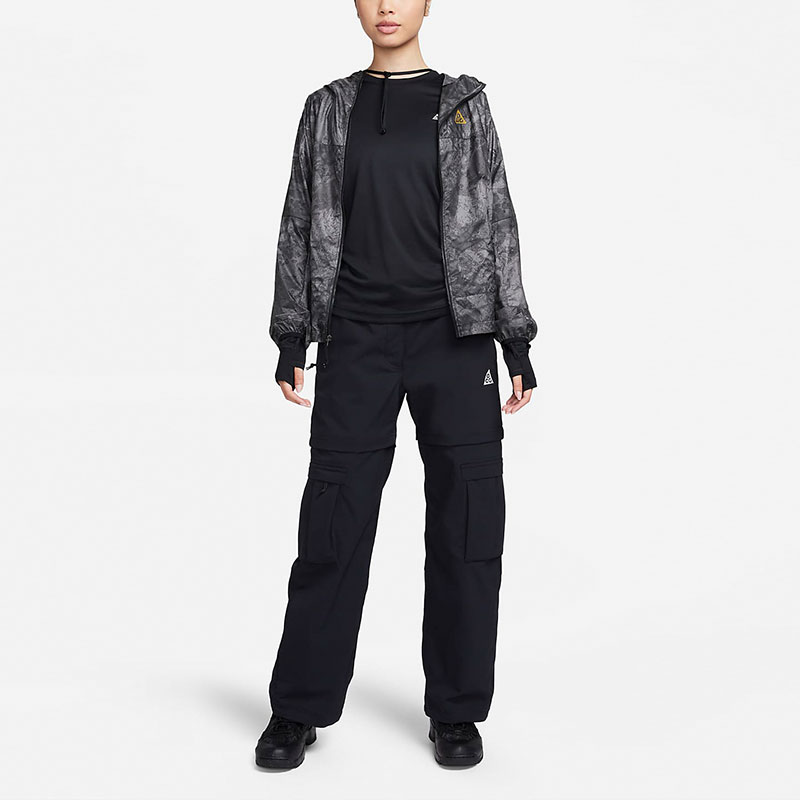 Details for (Women) Nike ACG "Smith Summit"  Black Outdoor Cargo Pants with Removable Zippers. FB7884-010