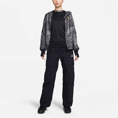 (Women) Nike ACG "Smith Summit" Black Outdoor Cargo Pants with Removable Zippers. FB7884-010 Details for (Women) Nike ACG "Smith Summit" Black Outdoor Cargo Pants with Removable Zippers. FB7884-010