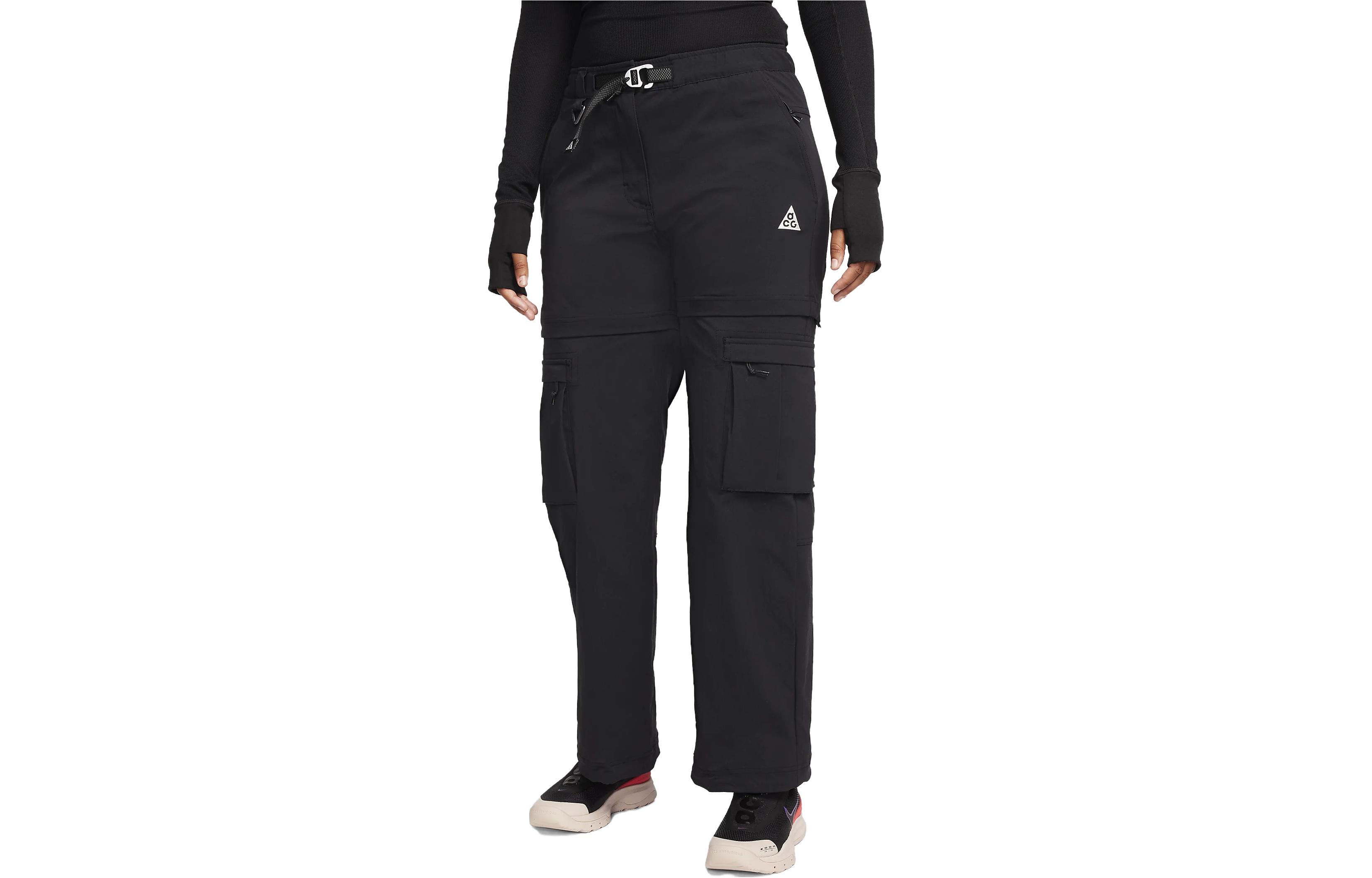 (Women) Nike ACG 'Smith Summit' Detachable Pants Black with Solid Logo Design FB7883-010