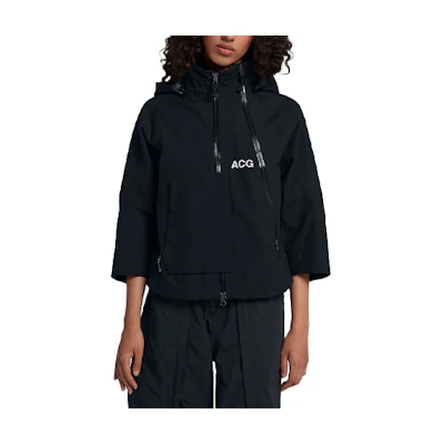 (Women) Nike ACG GTX Windbreaker Jacket with Detachable Hood Black AJ0954-010