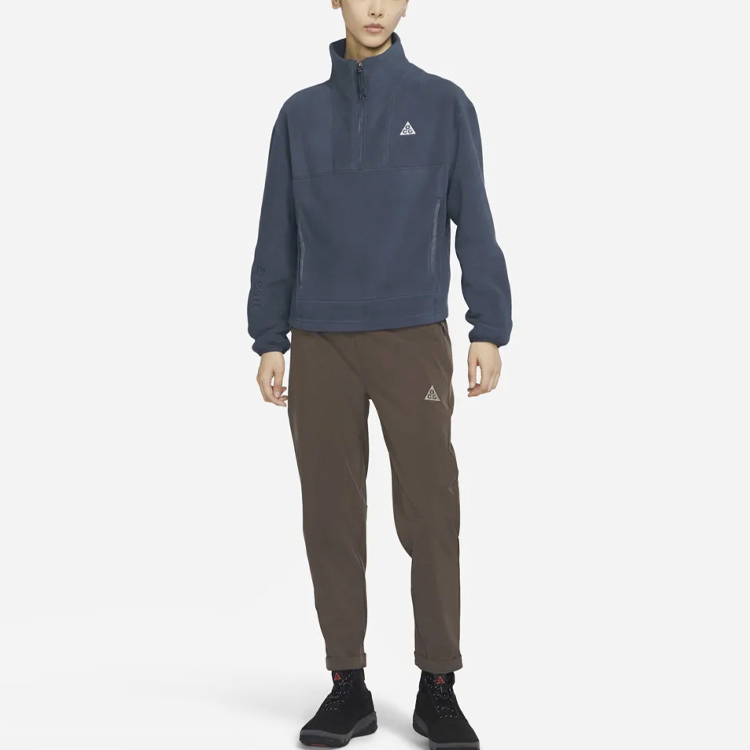 Shop (W) Nike ACG 復古藍色半拉鍊休閒運動衫 DB1154-437
