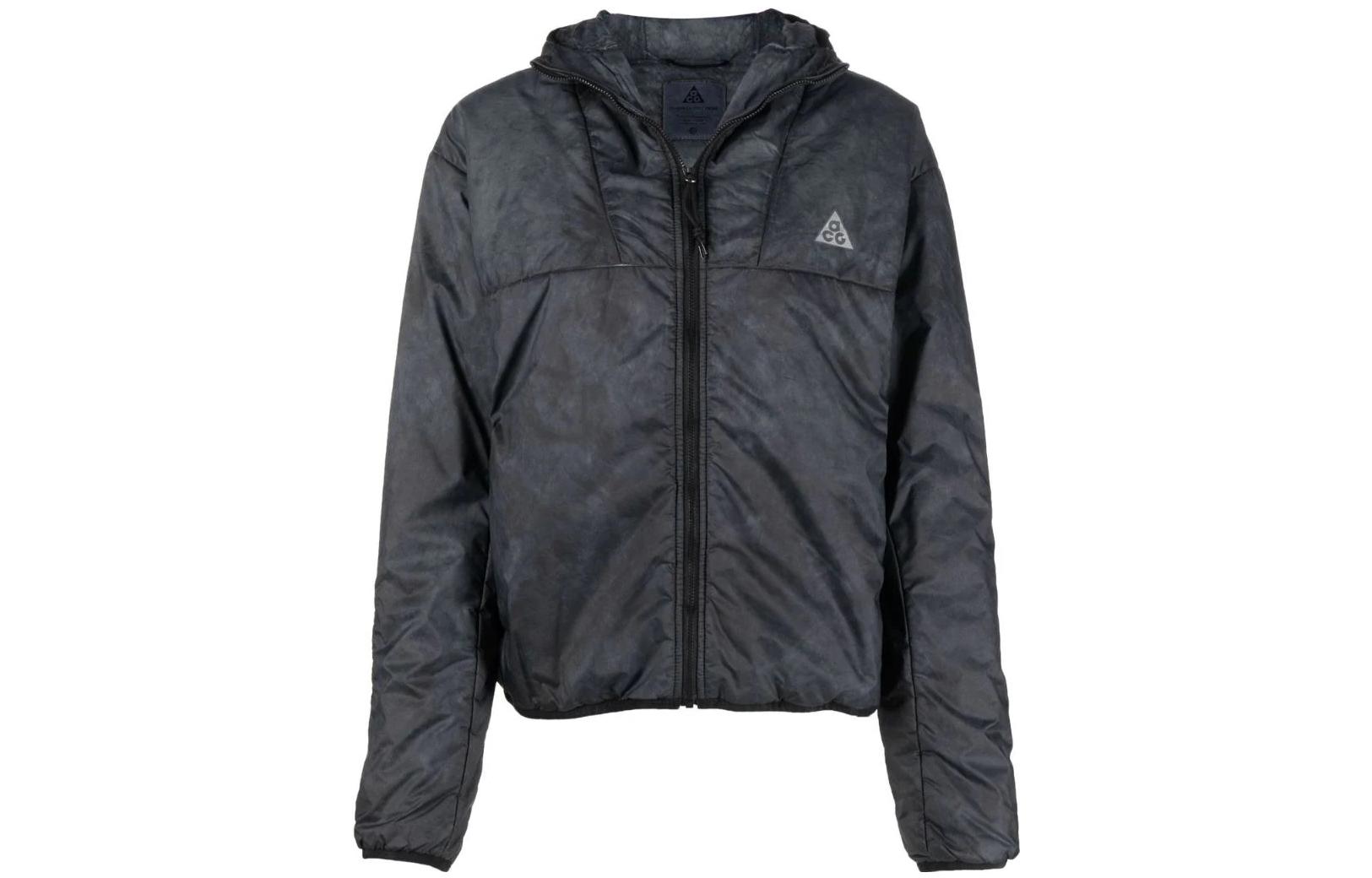 (Women) Nike ACG Rope De Dope Logo Print Black Zip-Up Hoodie Jacket DJ1261-010