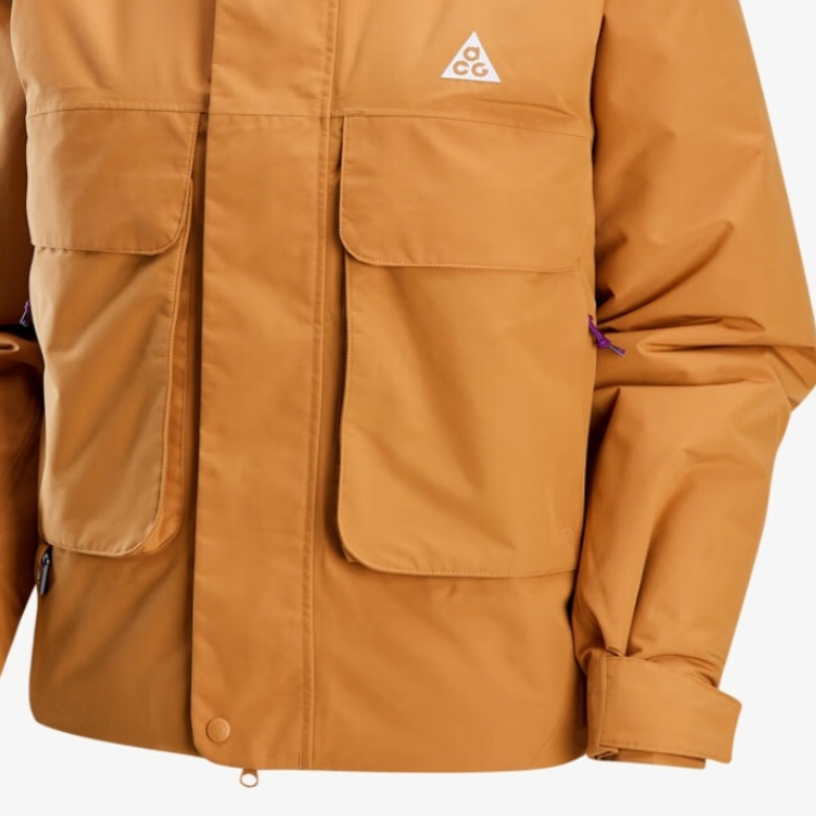 Details for (Women) Nike ACG Skull Peak Windproof Relaxed Hoodie Jacket  Tan Brown FV7328-224
