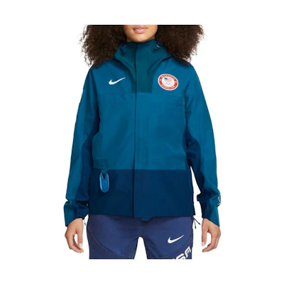(Women) Nike ACG Storm-Fit ADV "Chain of Craters" Hooded Jacket Blue. DD8852-492