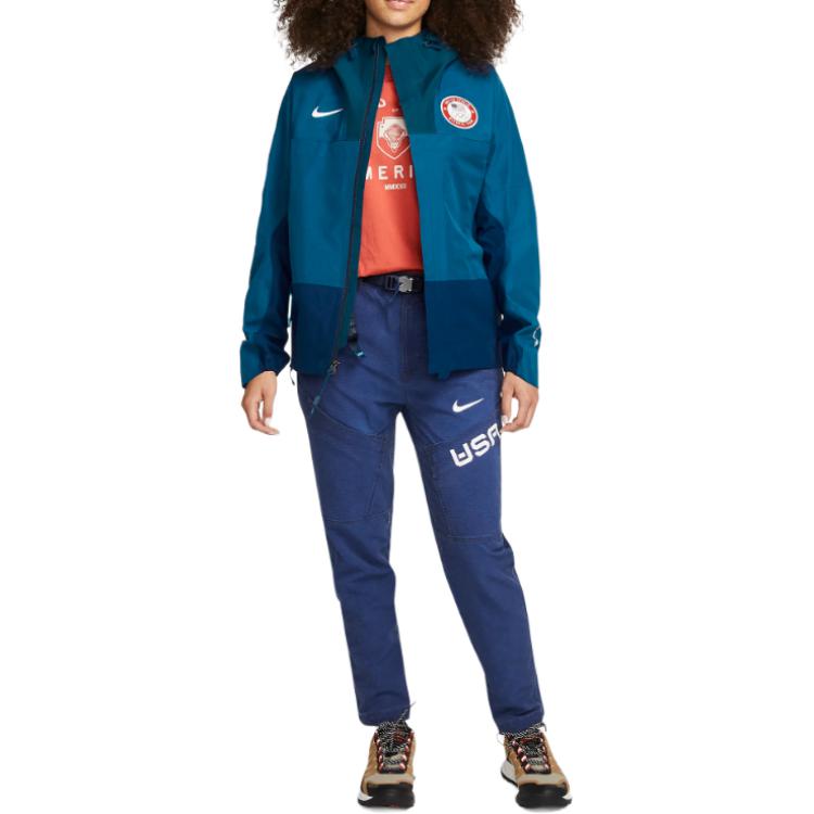 Lookbook (W) 나이키 ACG 스톰 핏 ADV "체인 오브 크레이터" 후드 재킷 블루. DD8852-492