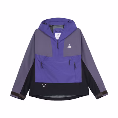 (Women) Nike ACG Storm-FIT Waterproof Colorblock Half-Zip Hoodie Jacket Purple DN3913-579
