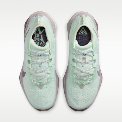 Shop (W) Nike ACG Zegama Zapatos Trail Running Verde Claro/Tatuaje/Lila Plateado HV8115-300