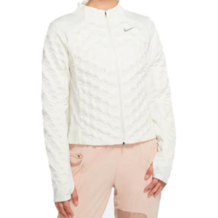 (Women) Nike Aeroloft Running Breathable Casual Long-Sleeve Jacket Sail White CZ1544-133 圖 5