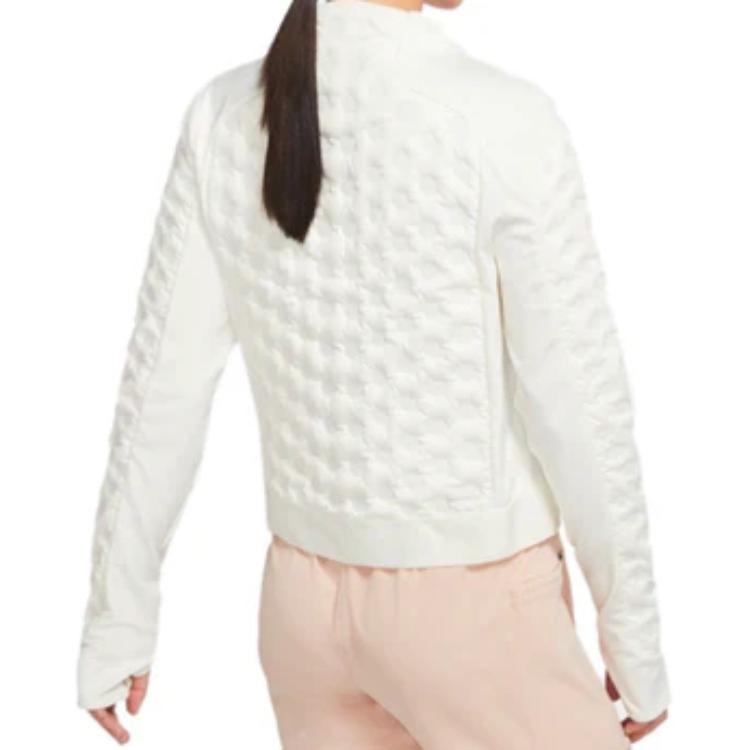 (Women) Nike Aeroloft Running Breathable Casual Long-Sleeve Jacket Sail White CZ1544-133 圖 6