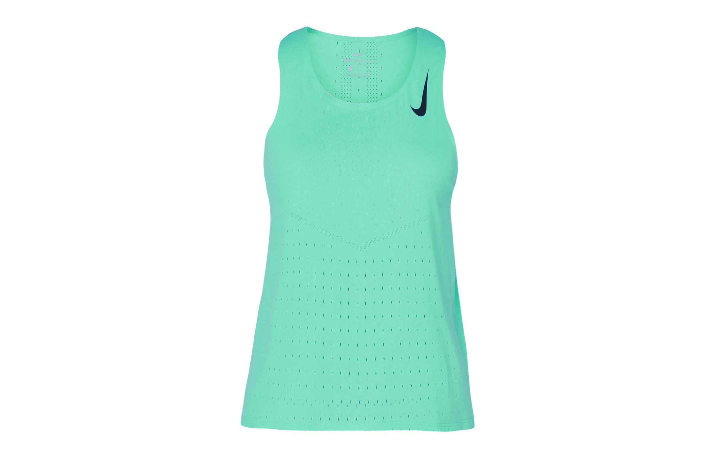 (Women) Nike Aeroswift Green Running Tank Top Breathable Sports Vest. CZ9386-342