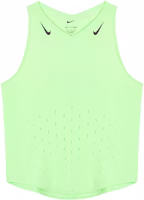 (Women) Nike AEROSWIFT Running Tank Top Steam Green - Plain Logo Design FN2504-376 (Women) Nike AEROSWIFT Running Tank Top Steam Green - Plain Logo Design FN2504-376