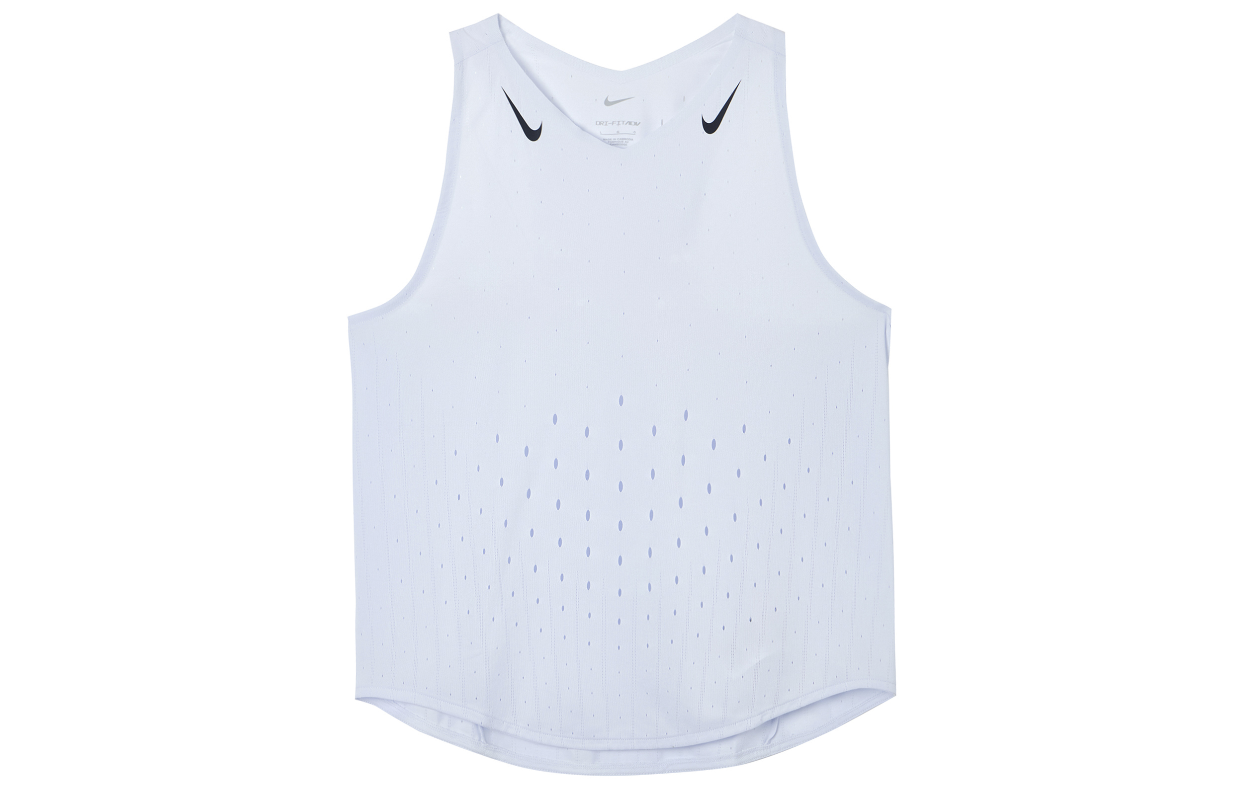 (Women) Nike AeroSwift Sleeveless Mesh Jersey Football Grey/Obsidian FN2504-085