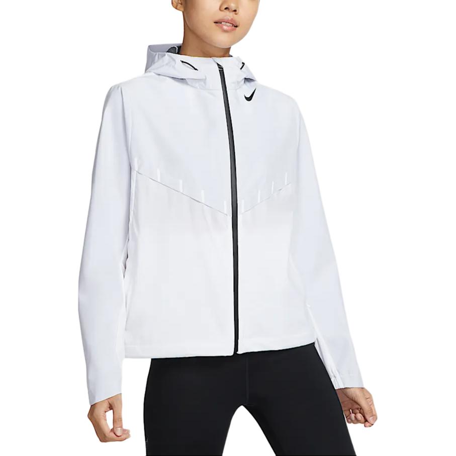 Lookbook (Women) Nike AEROSWIFT Storm-FIT  Windproof Breathable Hoodie Jacket White/Black FZ3397-100