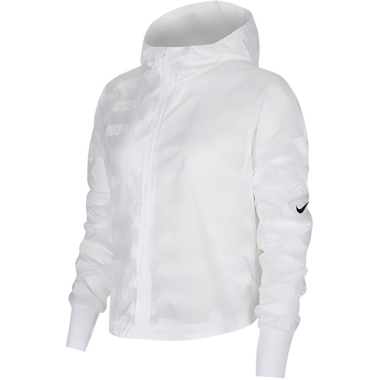 (Women) Nike Air All-Over Print White Hooded Jacket CT7378-100
