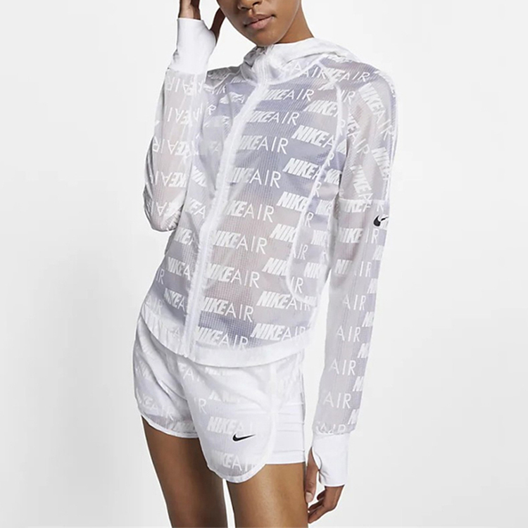 (Women) Nike Air All-Over Print White Hooded Jacket CT7378-100 圖 4