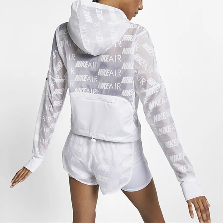 (Women) Nike Air All-Over Print White Hooded Jacket CT7378-100 圖 5