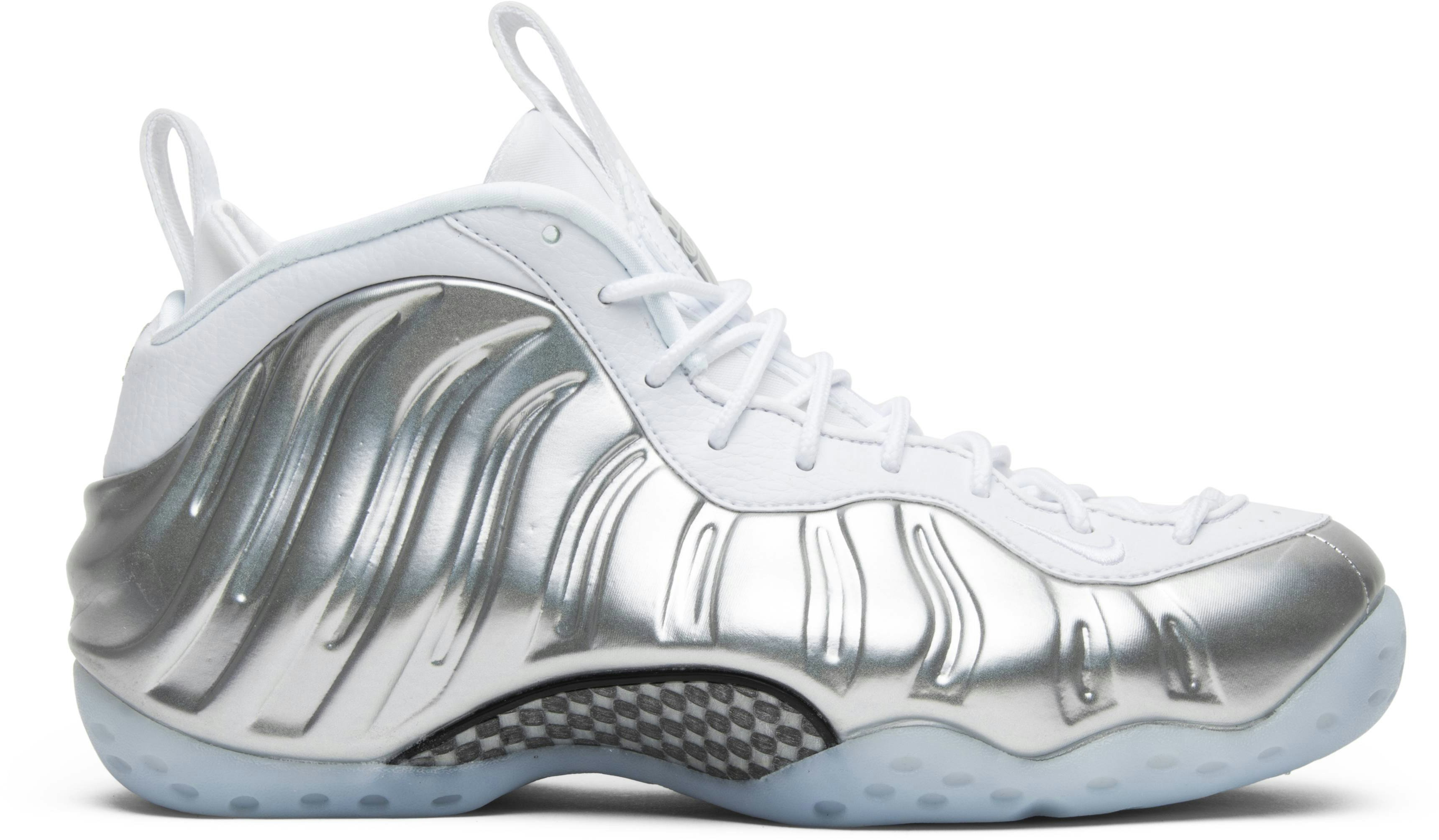 White silver best sale foamposites