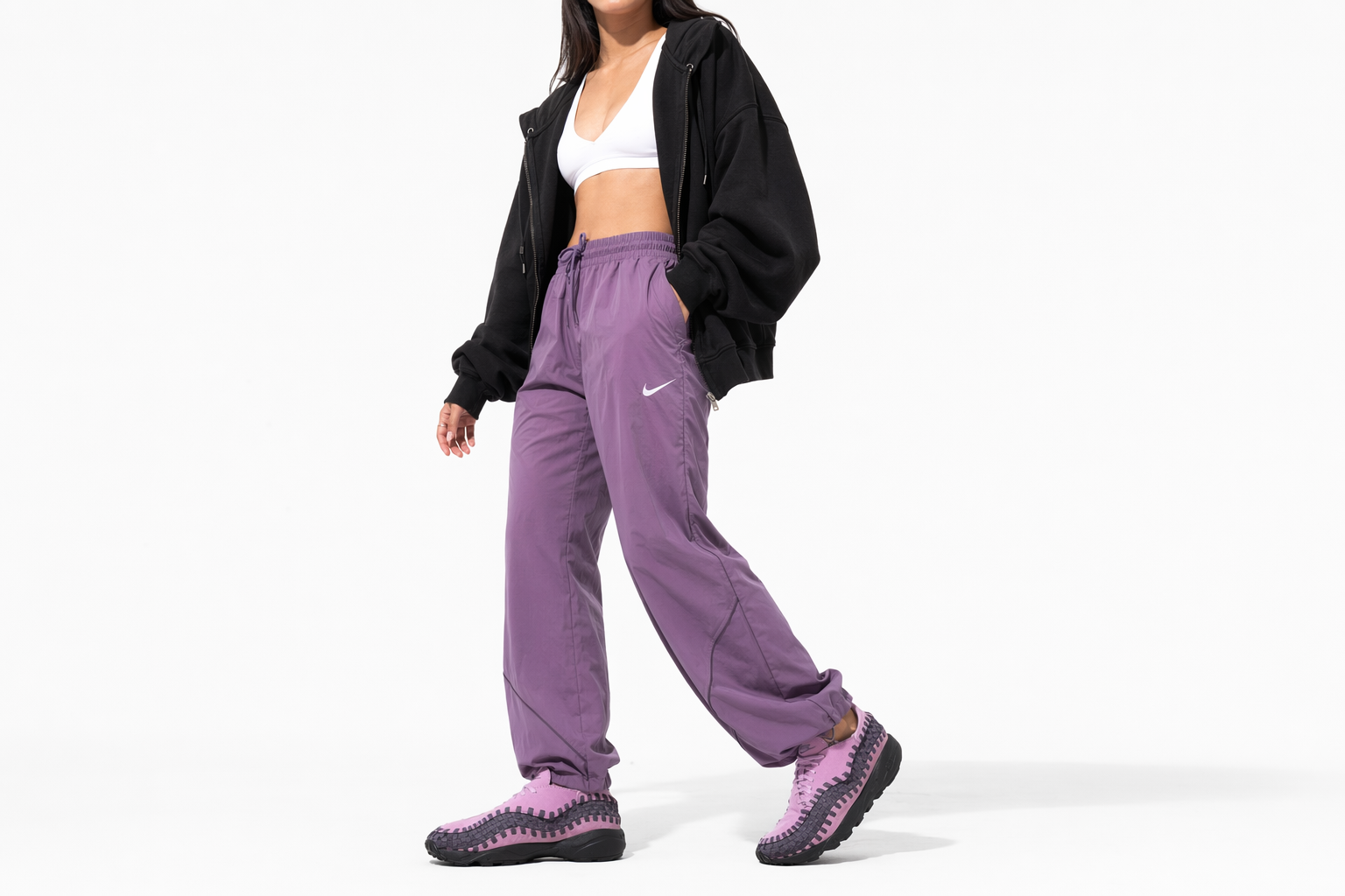 Order (Women) Nike Air Footscape Woven 'Beyond Pink Black' HM0961-600