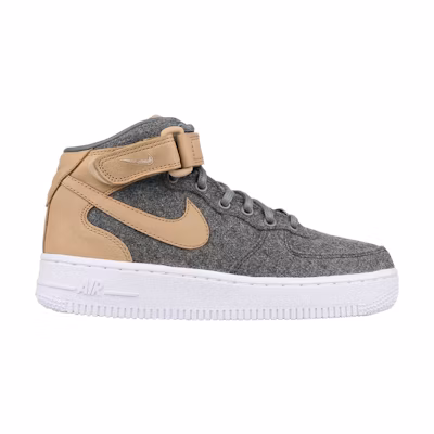 (W) Nike Air Force 1 07 Mid Leather PRM 'Cool Grey'