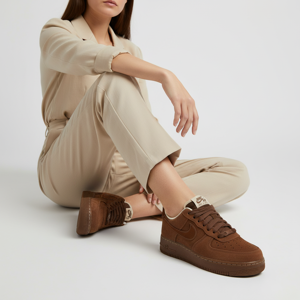 Order (W) Nike Air Force 1 '07 'Cacao Wow' Lelaki Perempuan Sneakers FQ8901-259