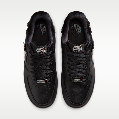 Shop (W) Nike Air Force 1 ''07 "Florette" 黑色/灰黑/金屬銀/黑 IR8637-001