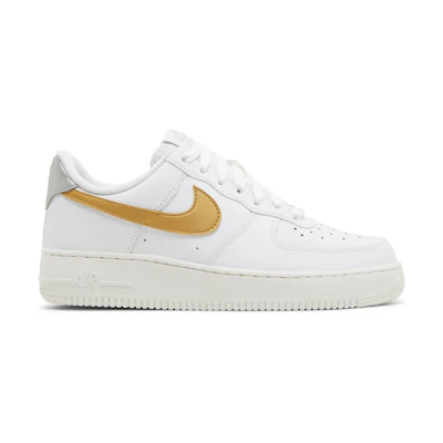 (W) Nike Air Force 1 '07 'White Metallic Gold'