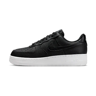 (W) Nike Air Force 1 '07 Black/Smoke Gray/Metallic Silver/Black