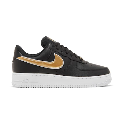 (W) Nike Air Force 1 '07 Essential 'Black Metallic Gold'